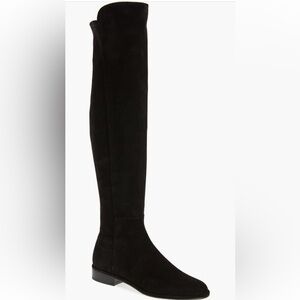 Black Suede Stuart Weitzman over-the-knee/thigh high boot | size 9